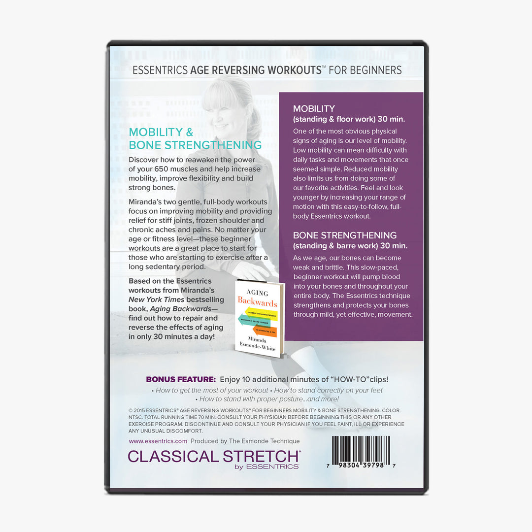 <br>Essentrics Age Reversing Workouts for Beginners: Mobility and Bone Strengthening DVD