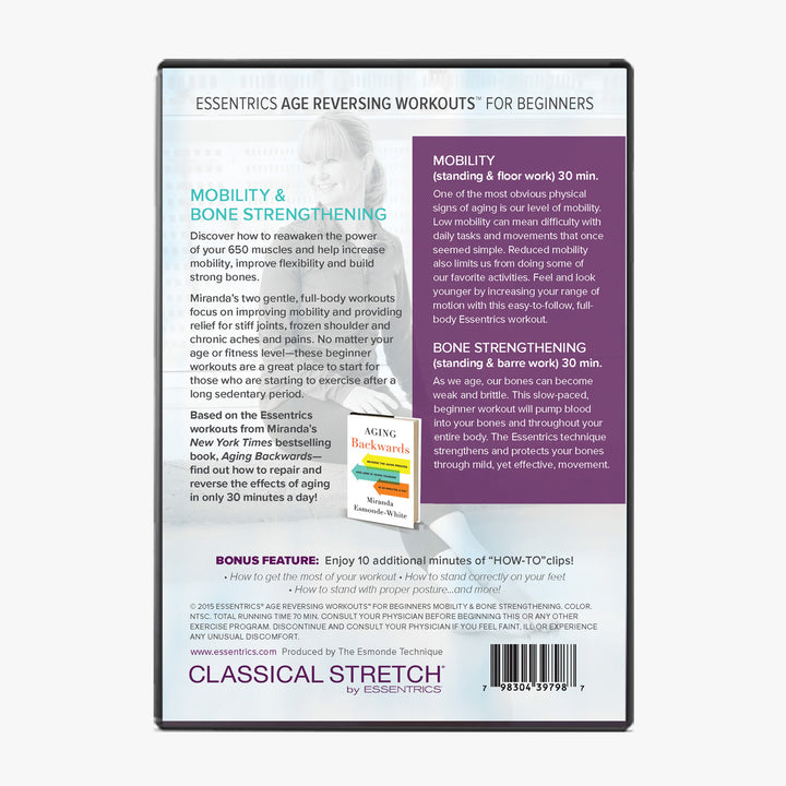 <br>Essentrics Age Reversing Workouts for Beginners: Mobility and Bone Strengthening DVD