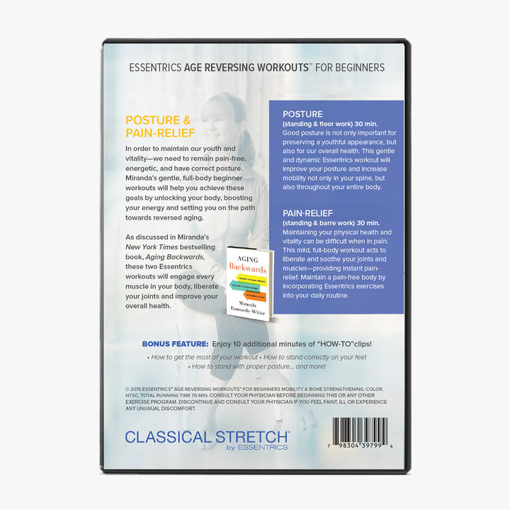 Essentrics Age Reversing Workouts for Beginners: Posture and Pain-Relief DVD